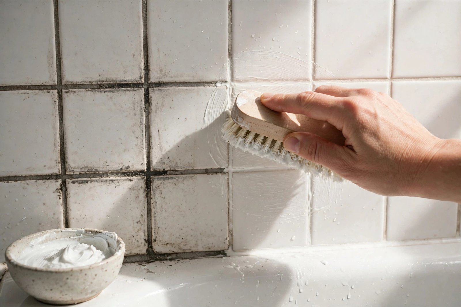 how to clean grout
