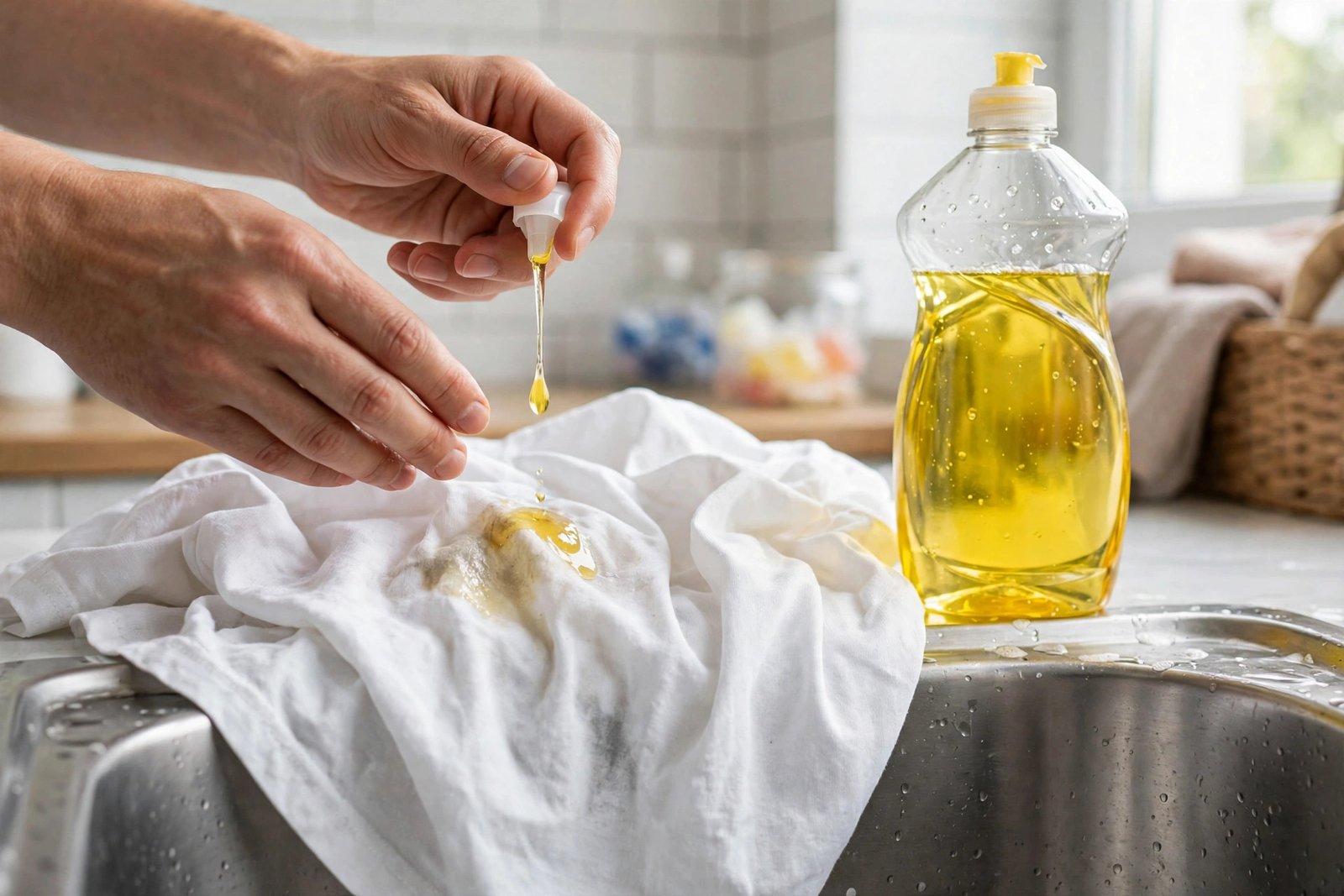 grease stain on clothes
