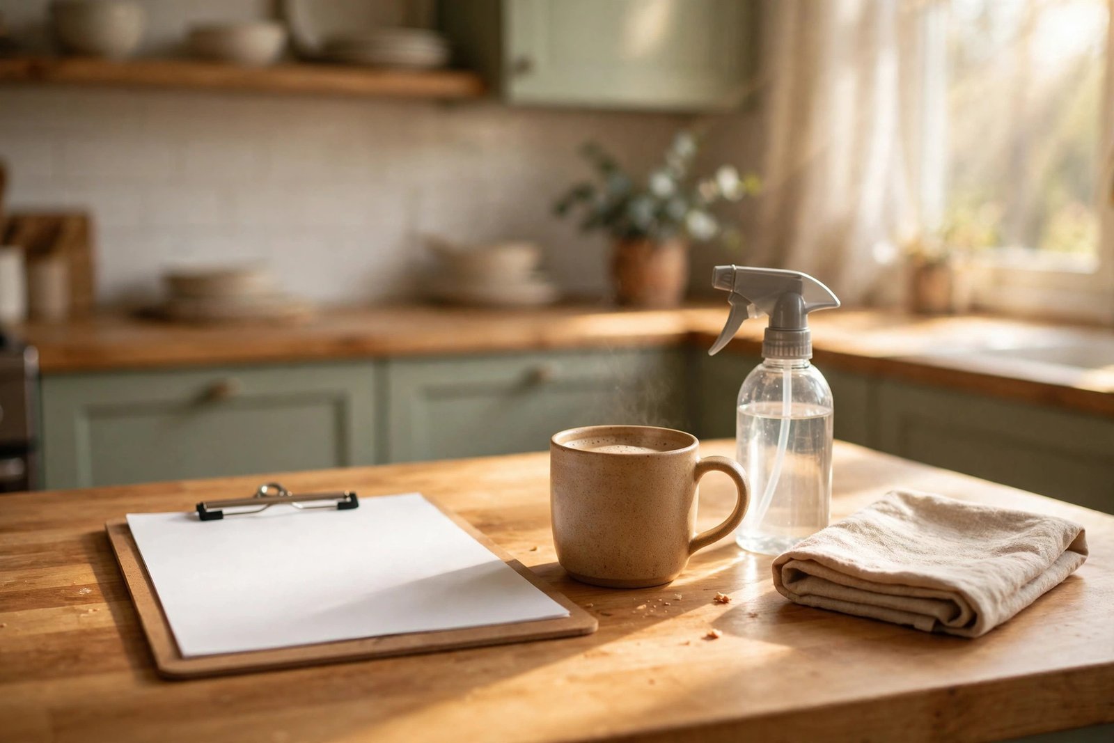 home cleaning schedule